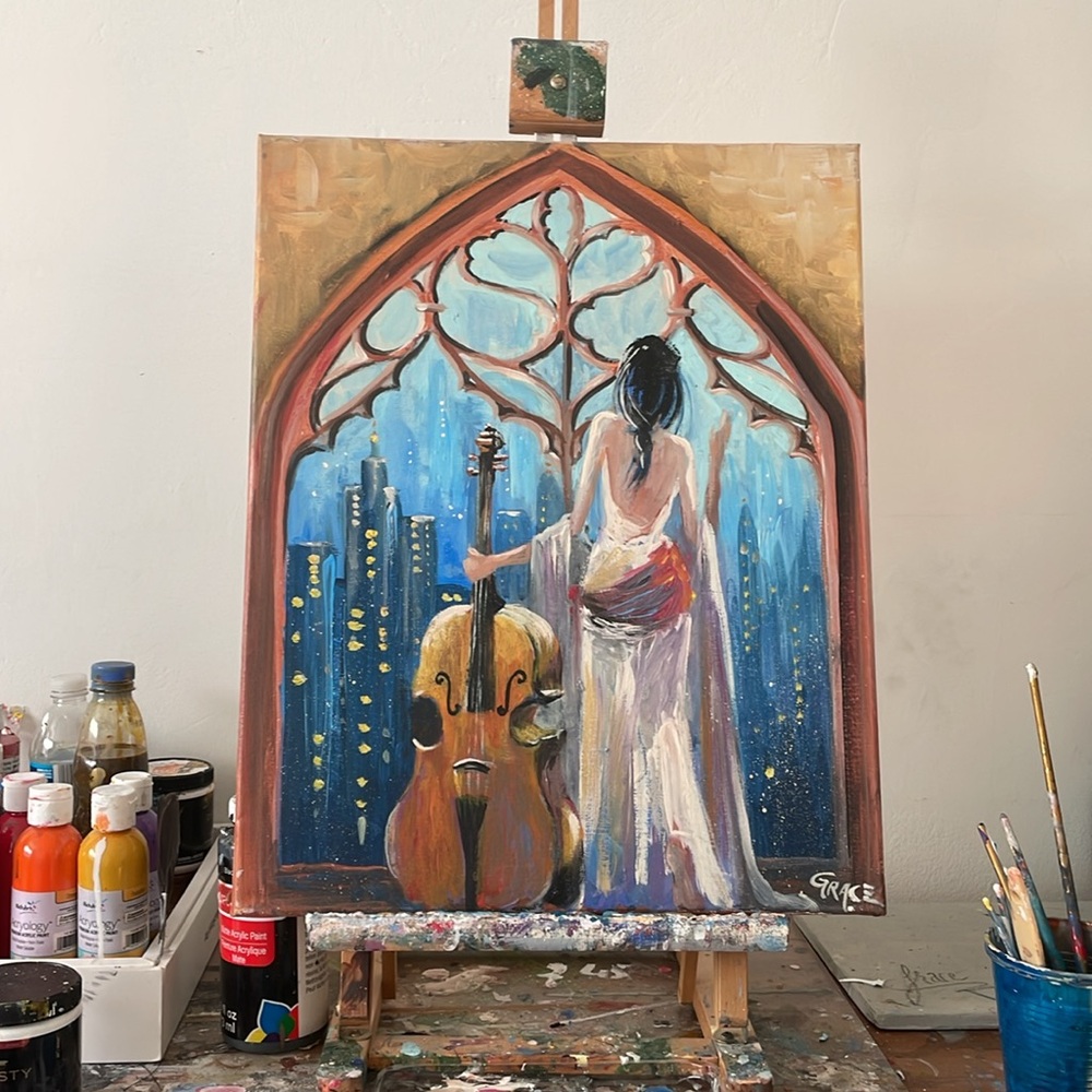 Acrylic painting - Picture 2 of 2